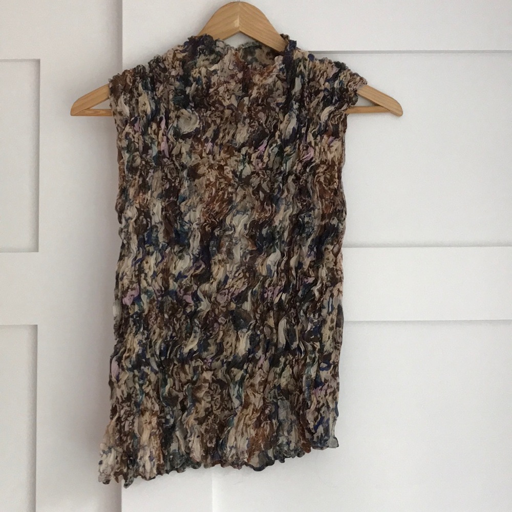 Issey Miyake white label tank top